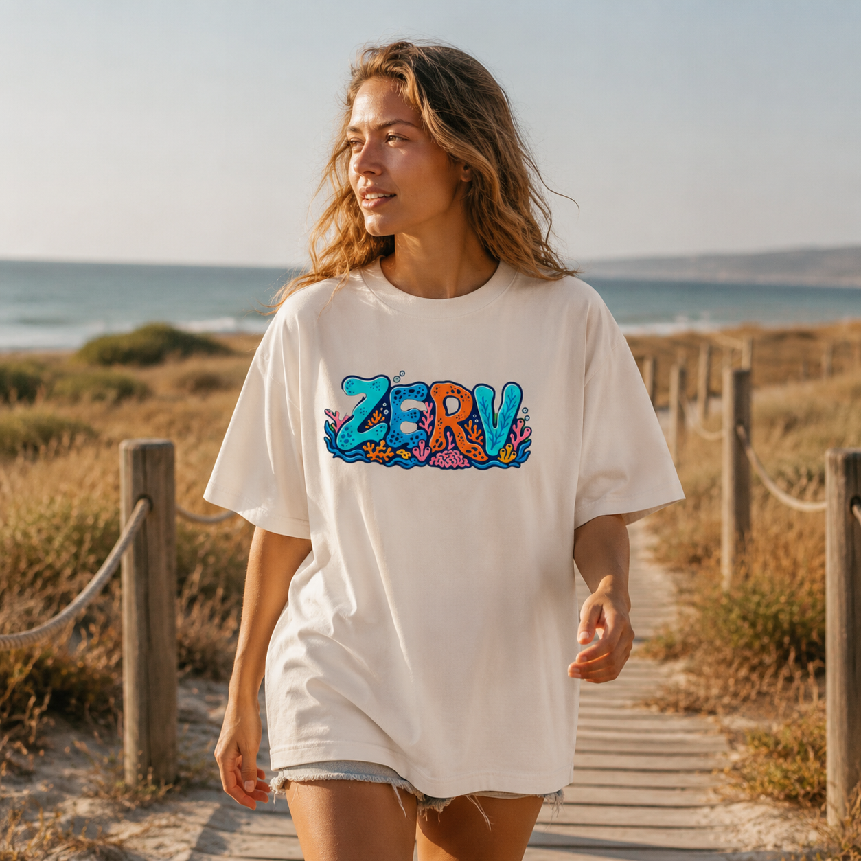 ZERV Coral Reef Heavyweight Surf Tee