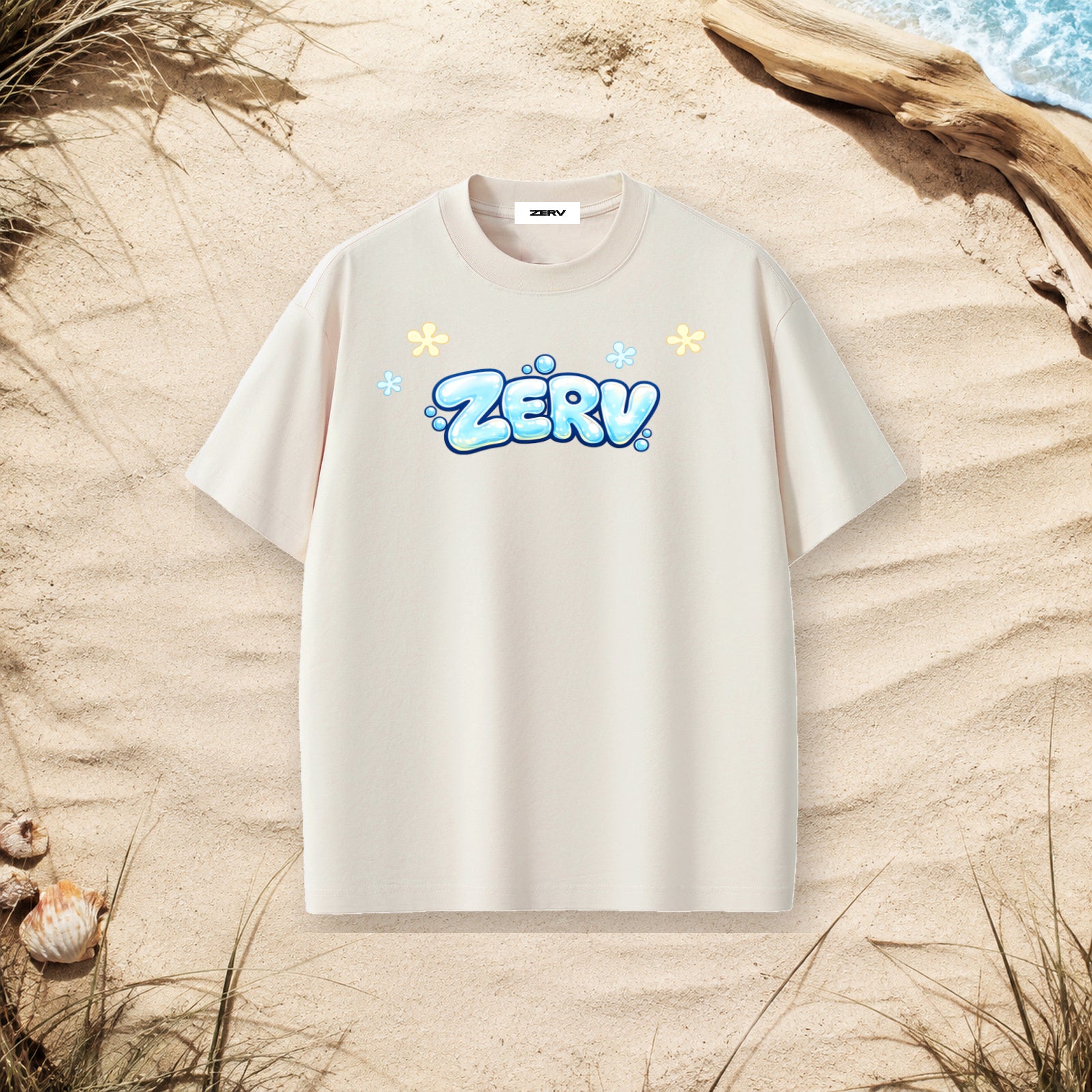 ZERV Bubble Logo Heavyweight Surf Tee