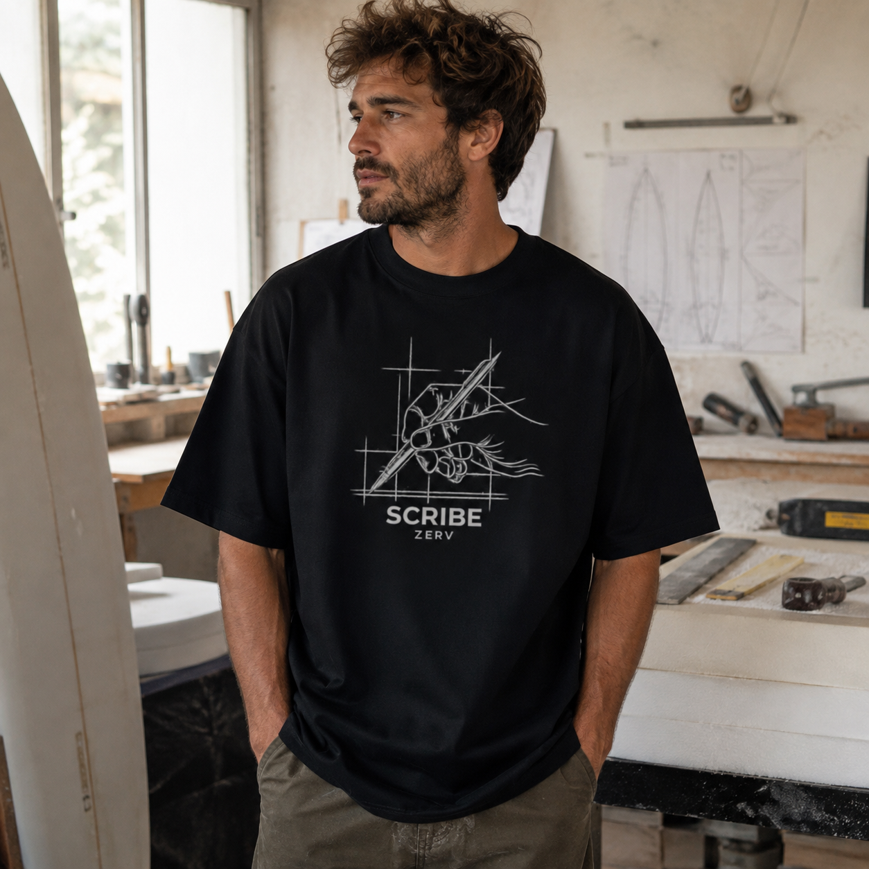 ZERV Scribe Heavyweight Surf Tee