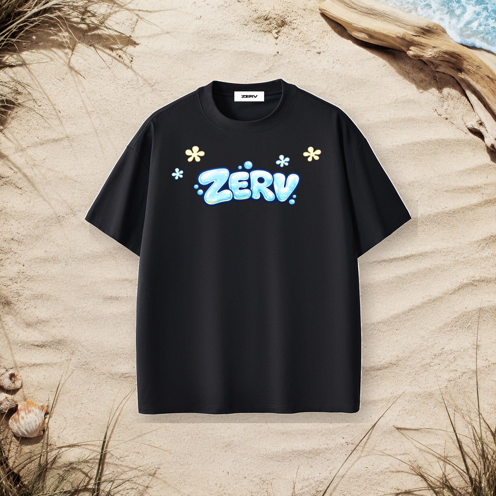 ZERV Bubble Logo Heavyweight Surf Tee