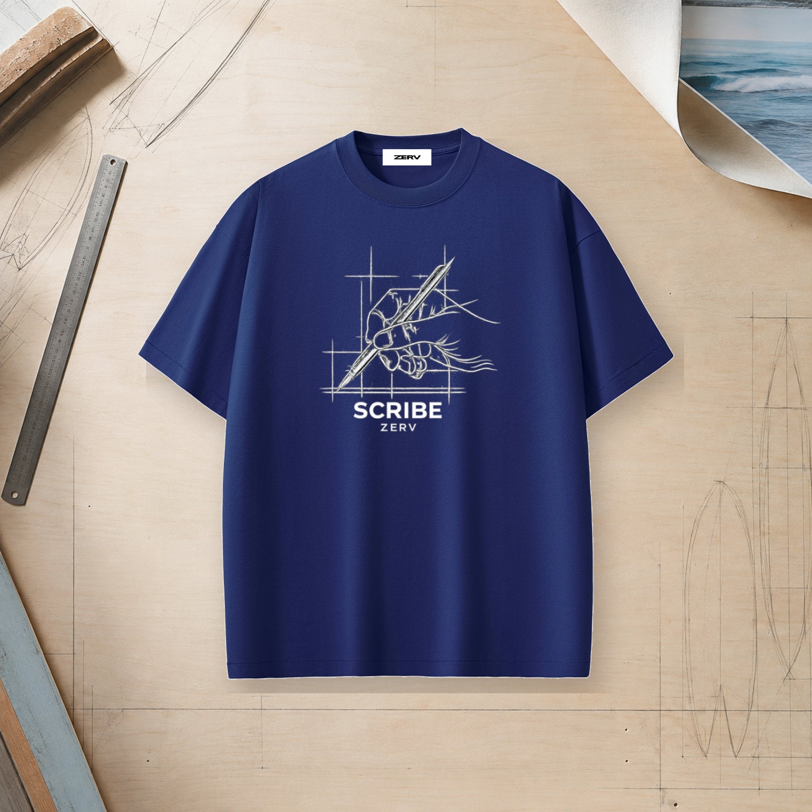 ZERV Scribe Heavyweight Surf Tee