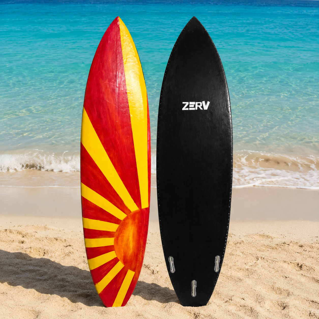 ZERV Handmade Custom Hybrid Shortboard