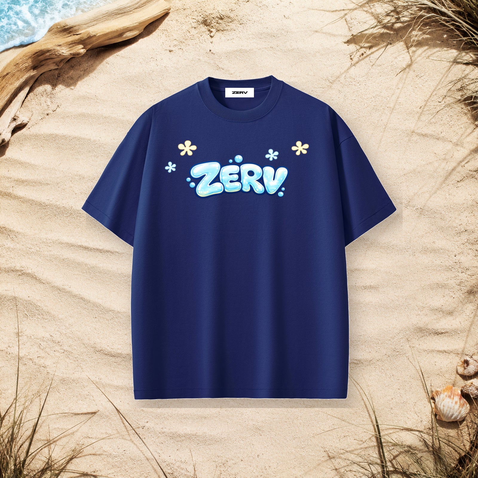 ZERV Bubble Logo Heavyweight Surf Tee