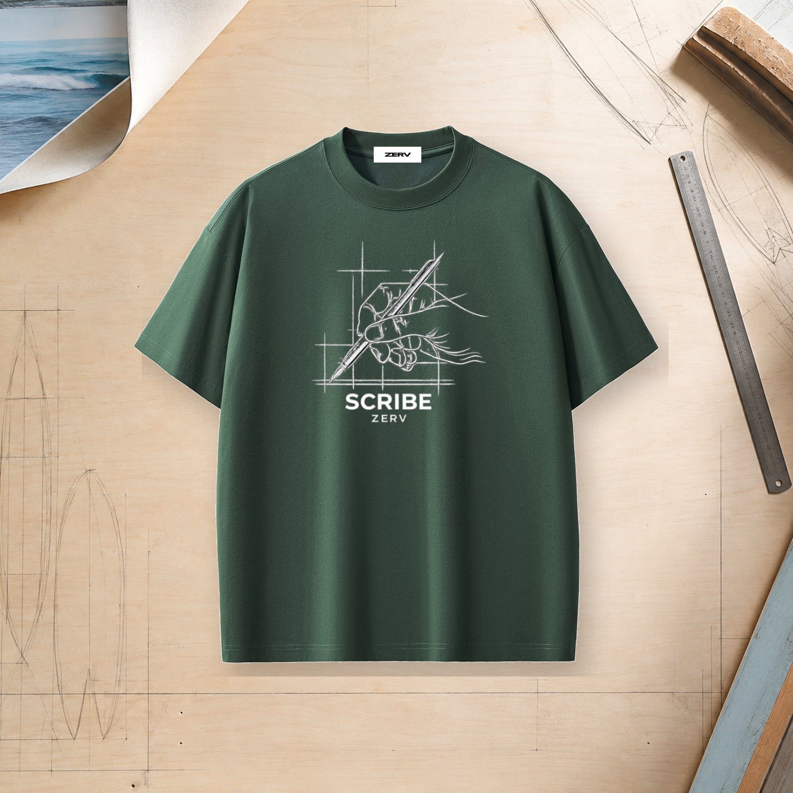 ZERV Scribe Heavyweight Surf Tee