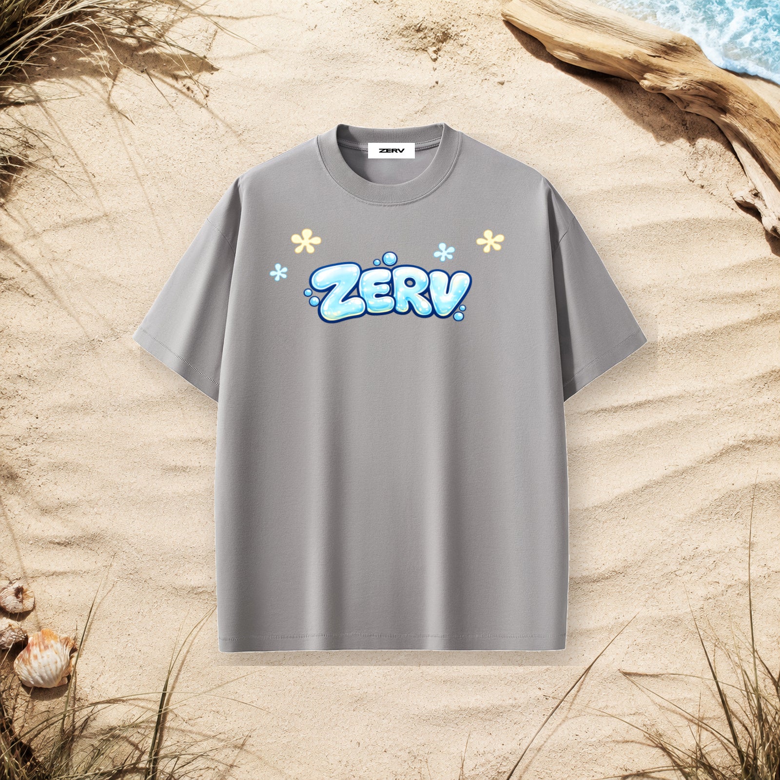 ZERV Bubble Logo Heavyweight Surf Tee