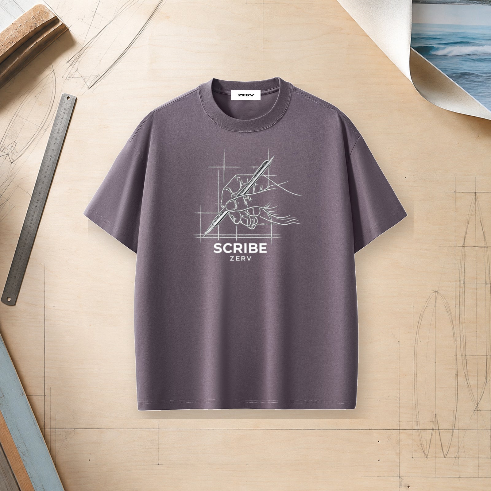 ZERV Scribe Heavyweight Surf Tee