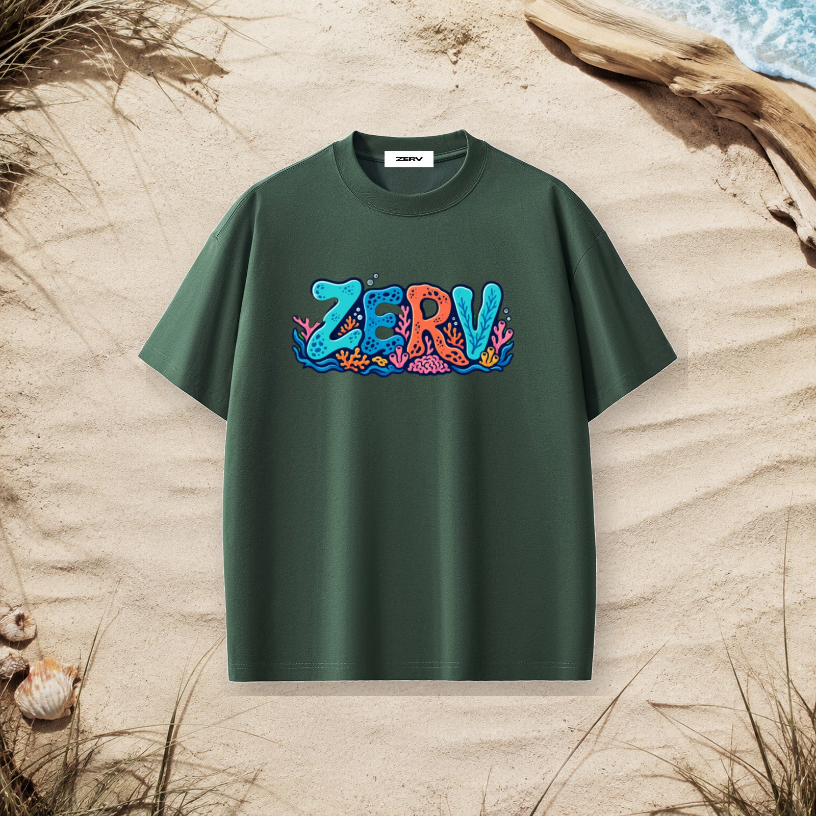 ZERV Coral Reef Heavyweight Surf Tee