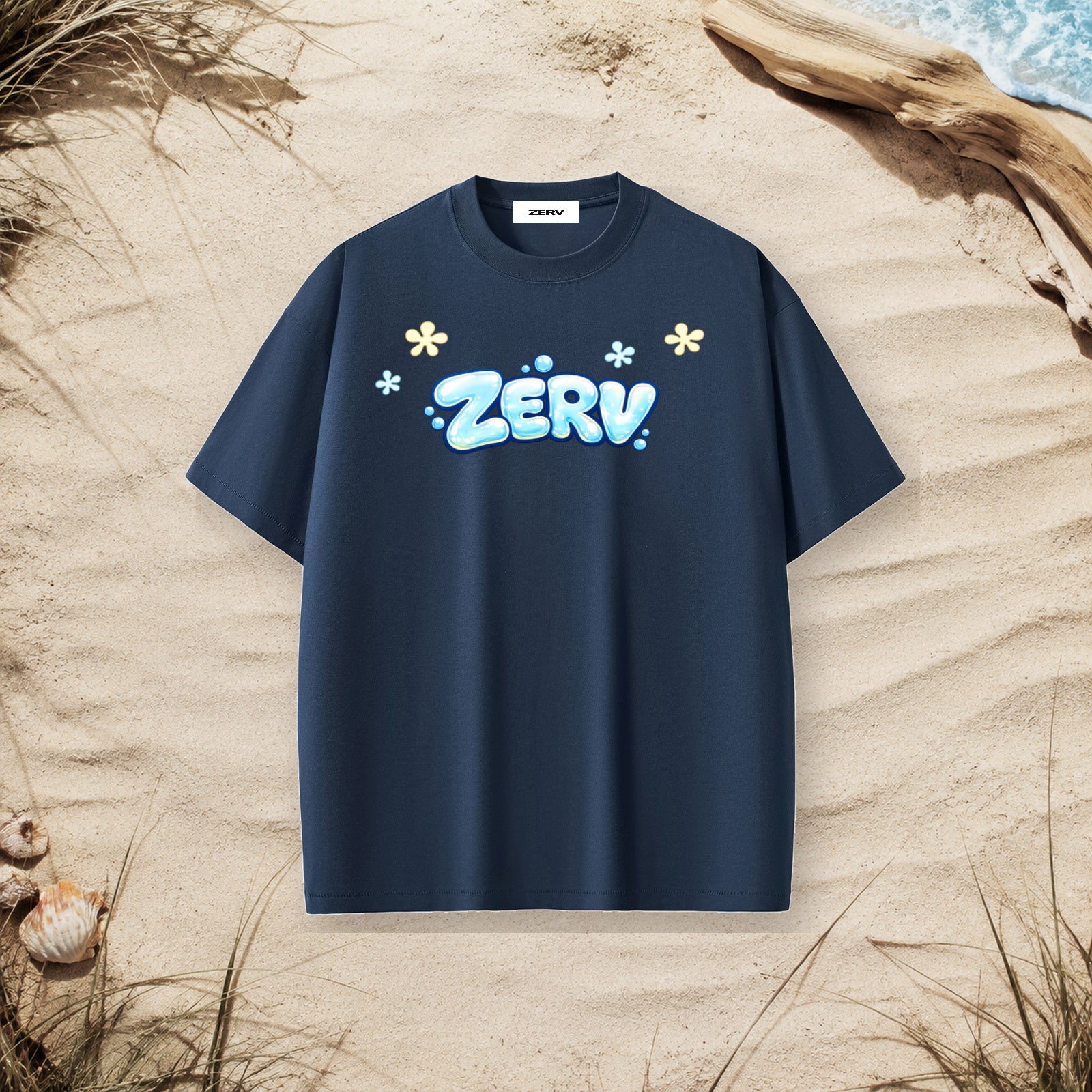 ZERV Bubble Logo Heavyweight Surf Tee