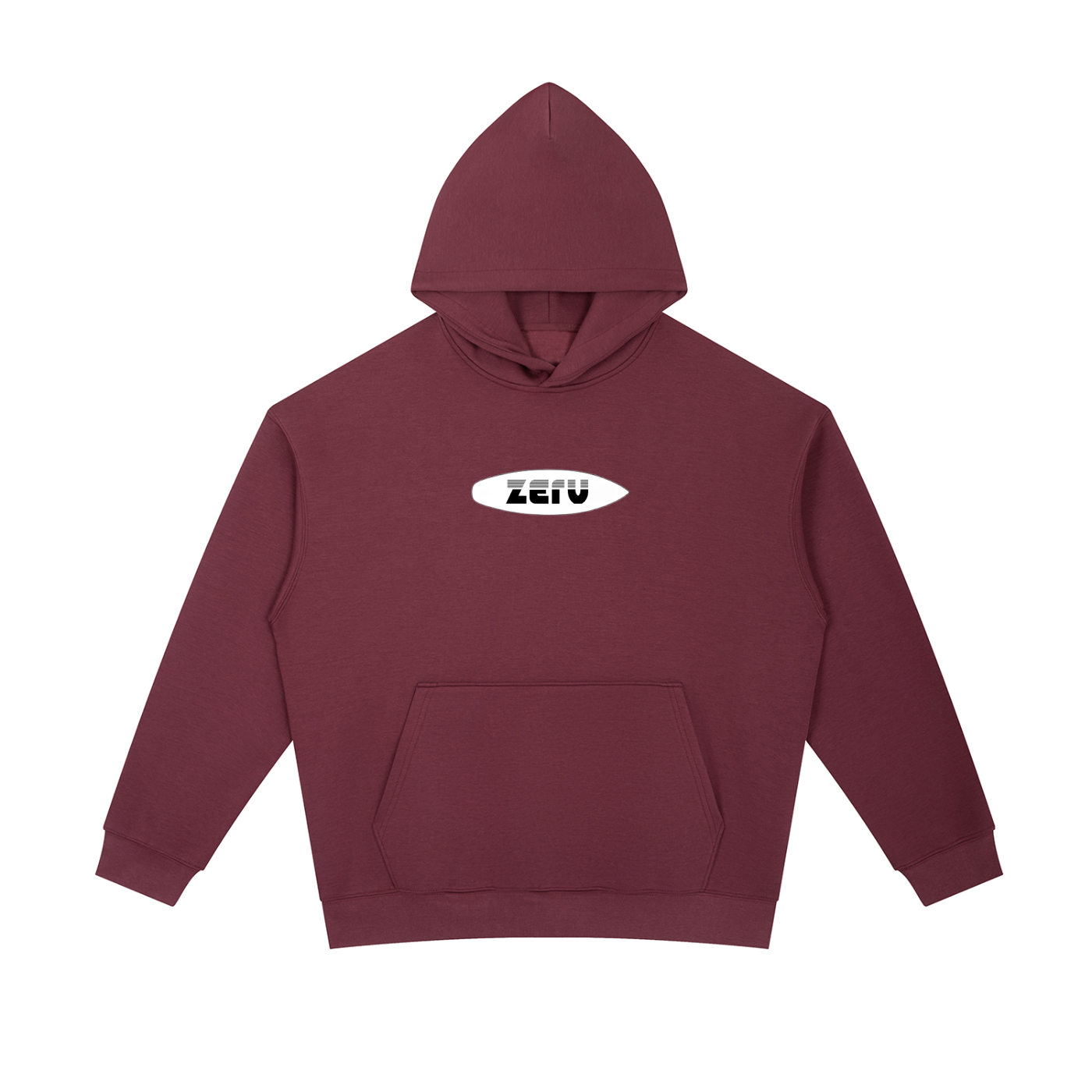 Simple White Board Logo Heavyweight Hoodie
