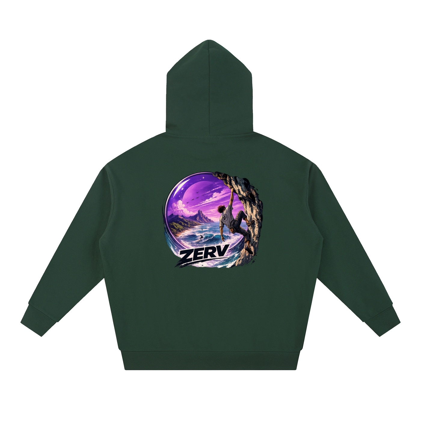 Visions Beyond the Break Heavyweight Hoodie Dark Colors