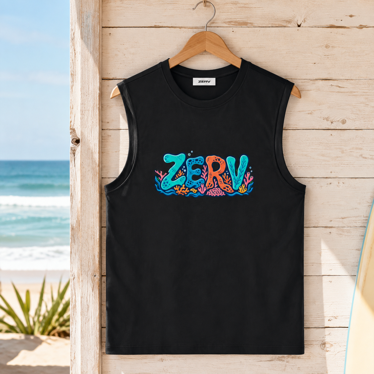 ZERV Coral Reef Athletic Tank Top