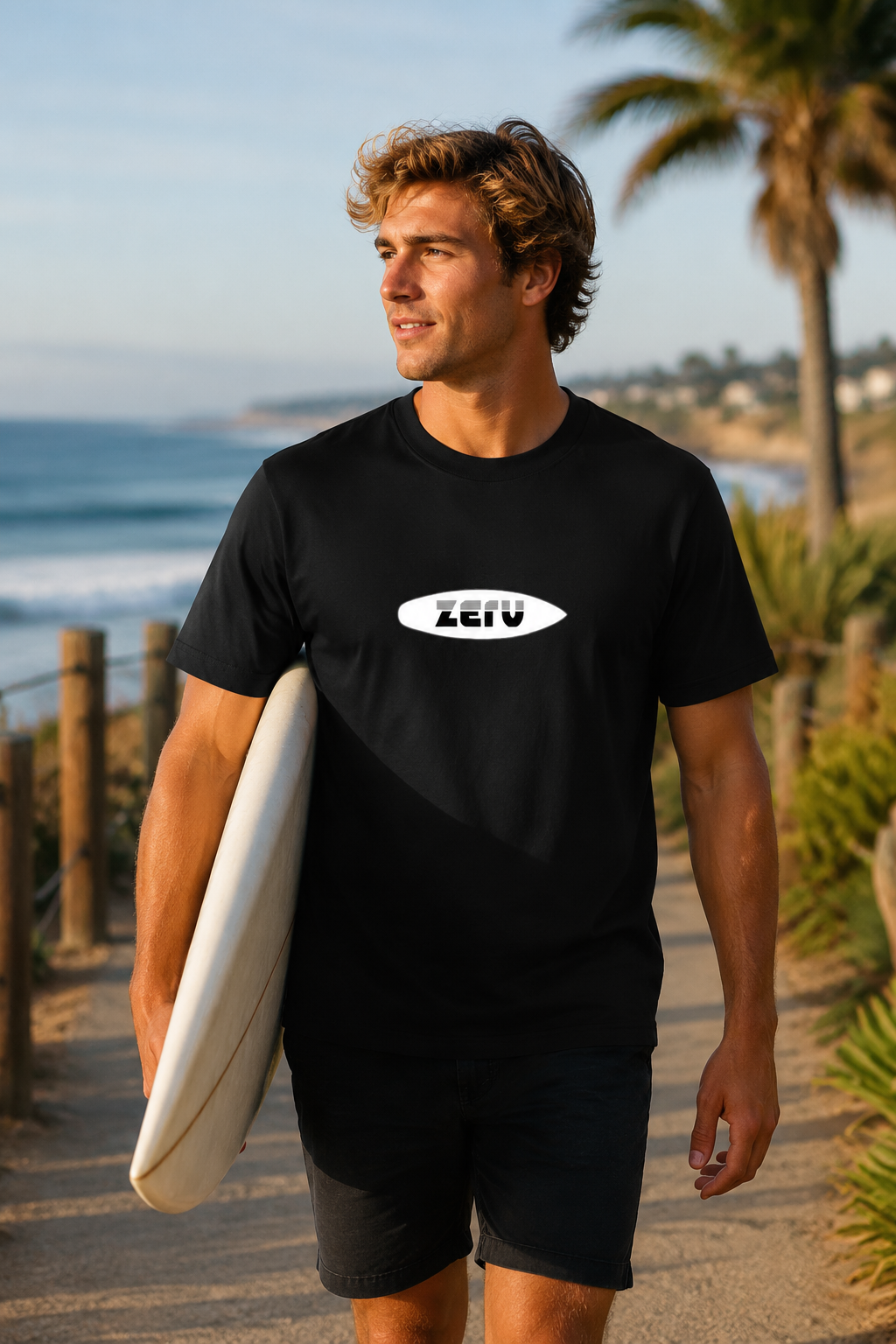 ZERV White Board Logo Everyday Tee