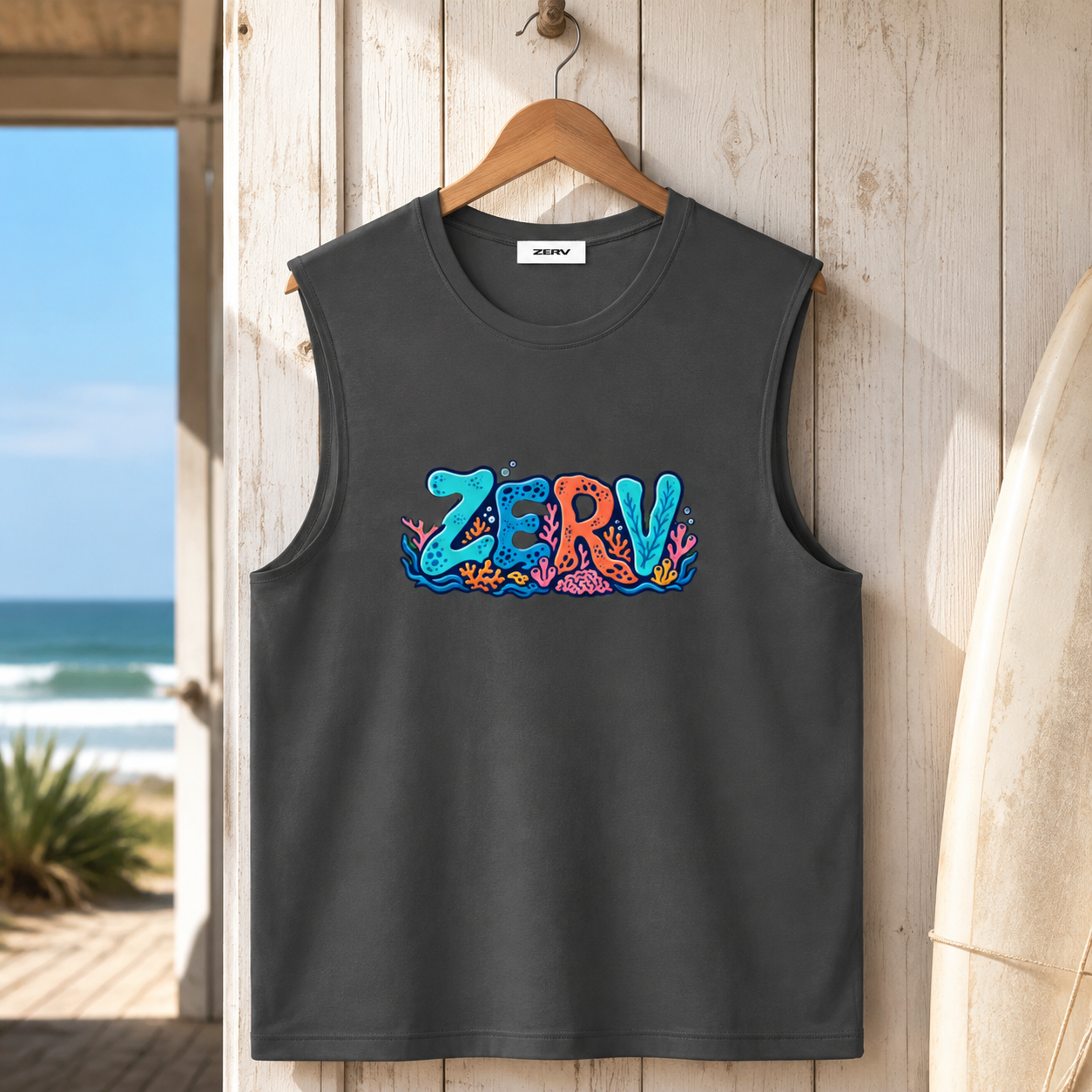 ZERV Coral Reef Athletic Tank Top