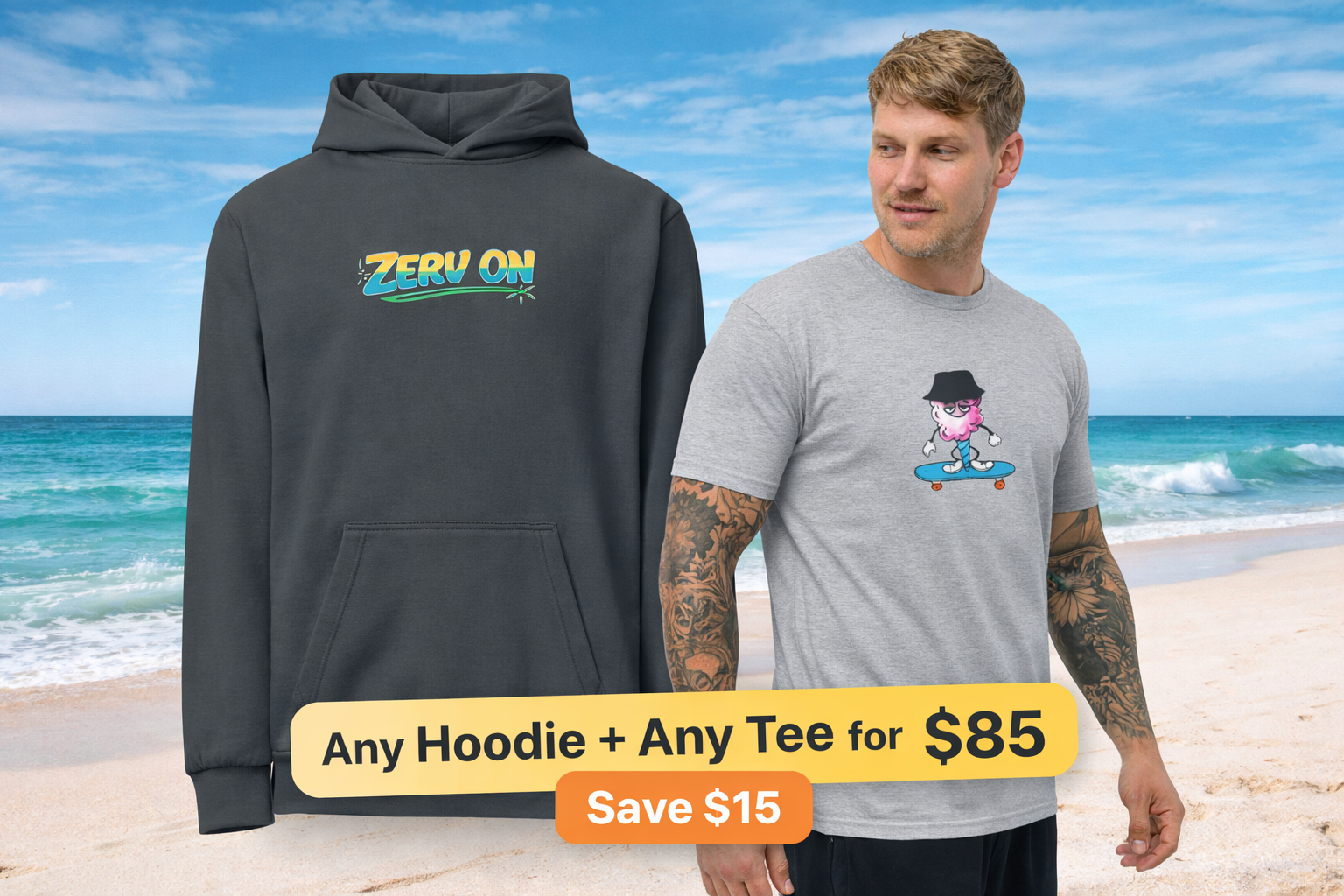 Hoodie + Tee Bundle — Save $15