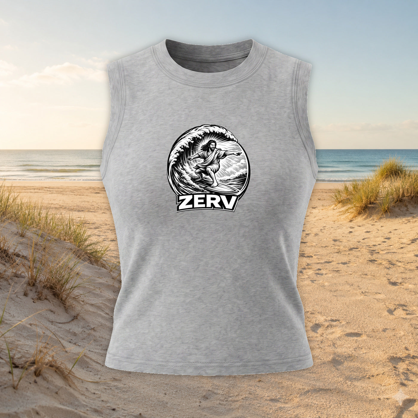 ZERV Surfing Jesus Women’s Tank Top