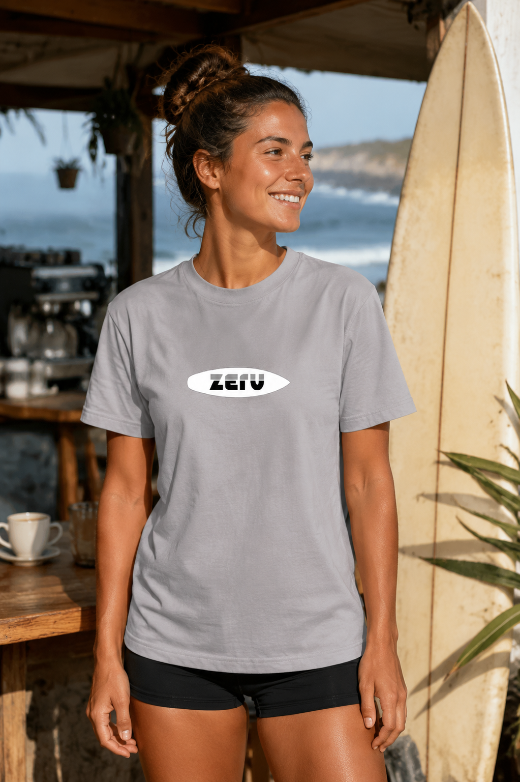 ZERV White Board Logo Everyday Tee