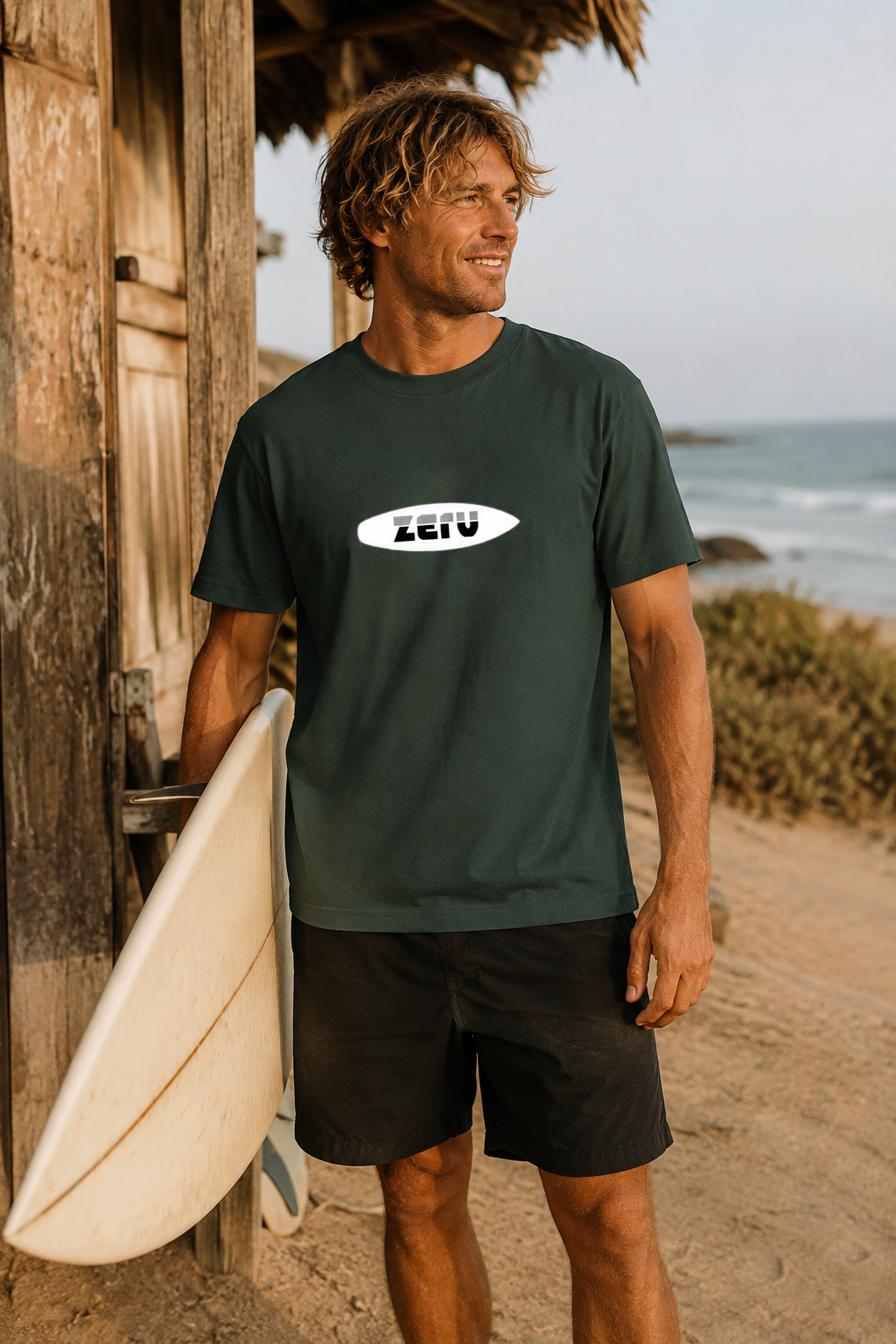ZERV White Board Logo Everyday Tee