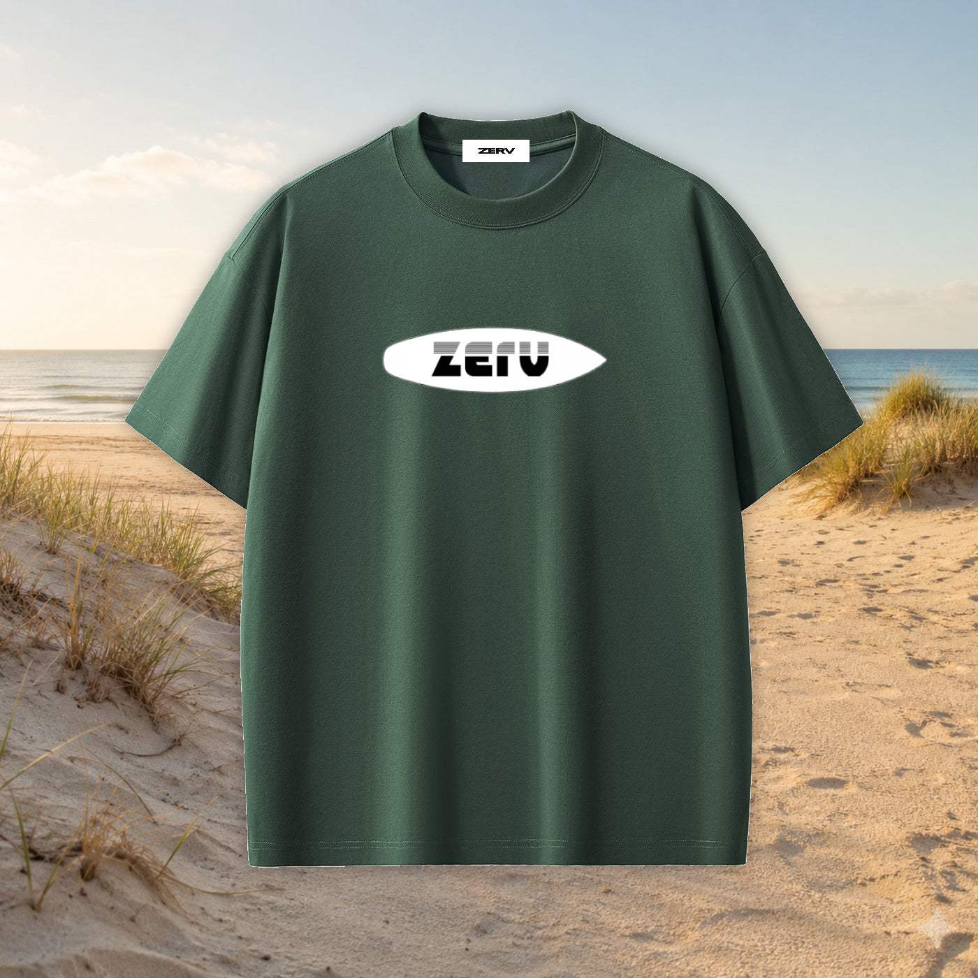 ZERV White Board Logo Everyday Tee