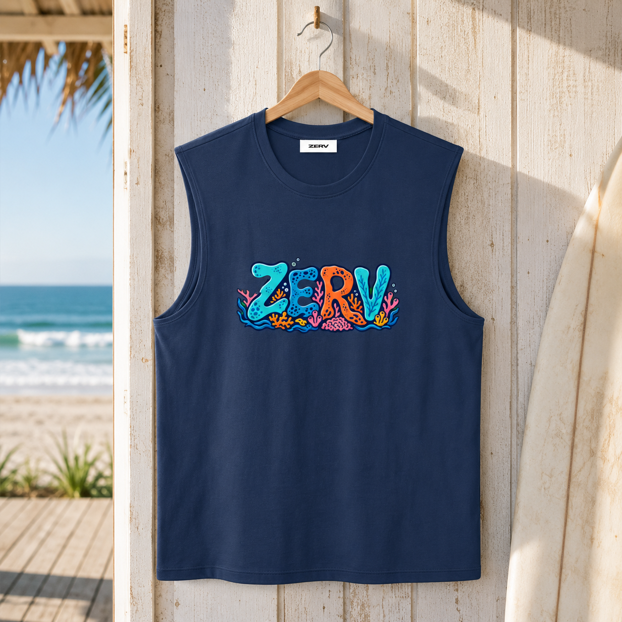 ZERV Coral Reef Athletic Tank Top