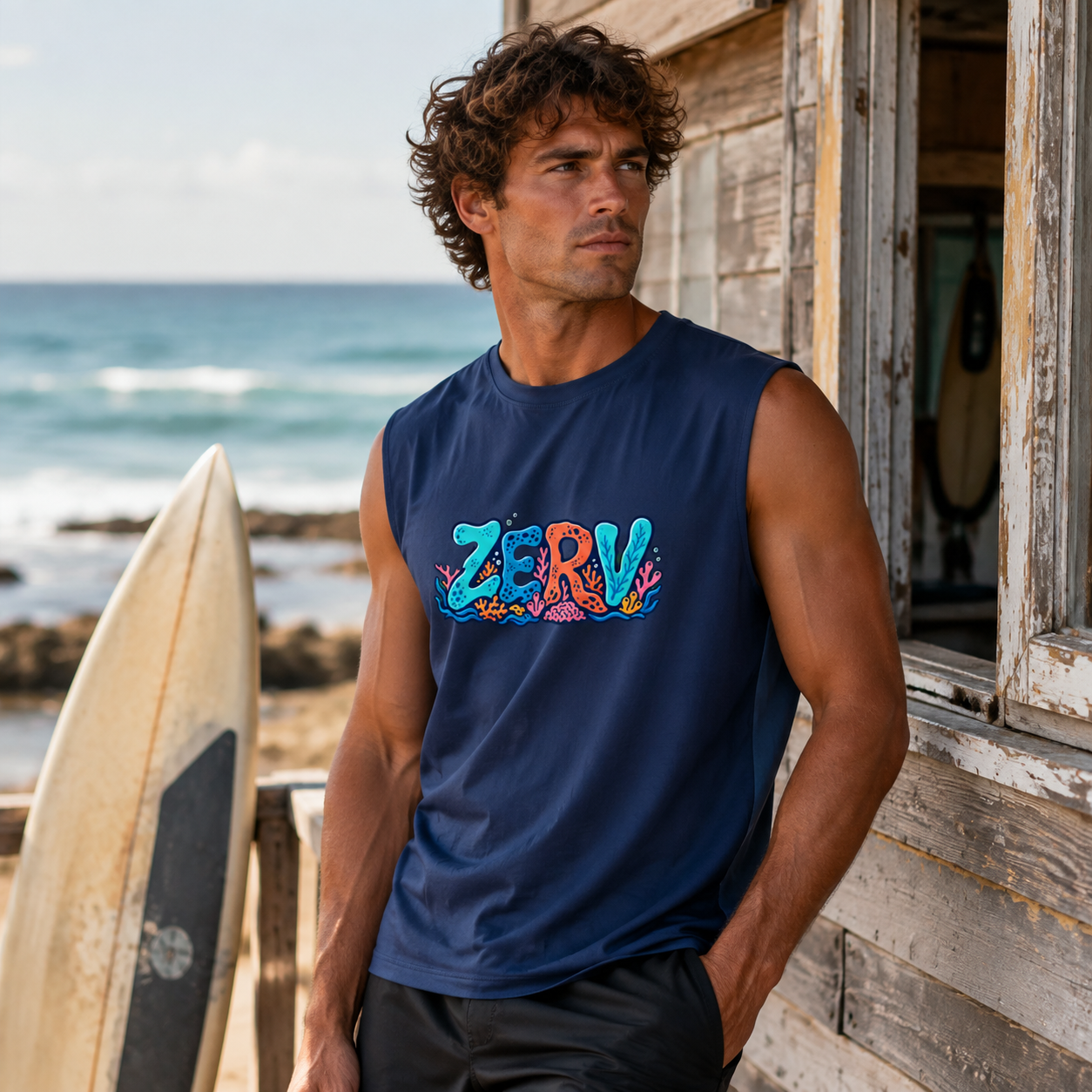 ZERV Coral Reef Athletic Tank Top