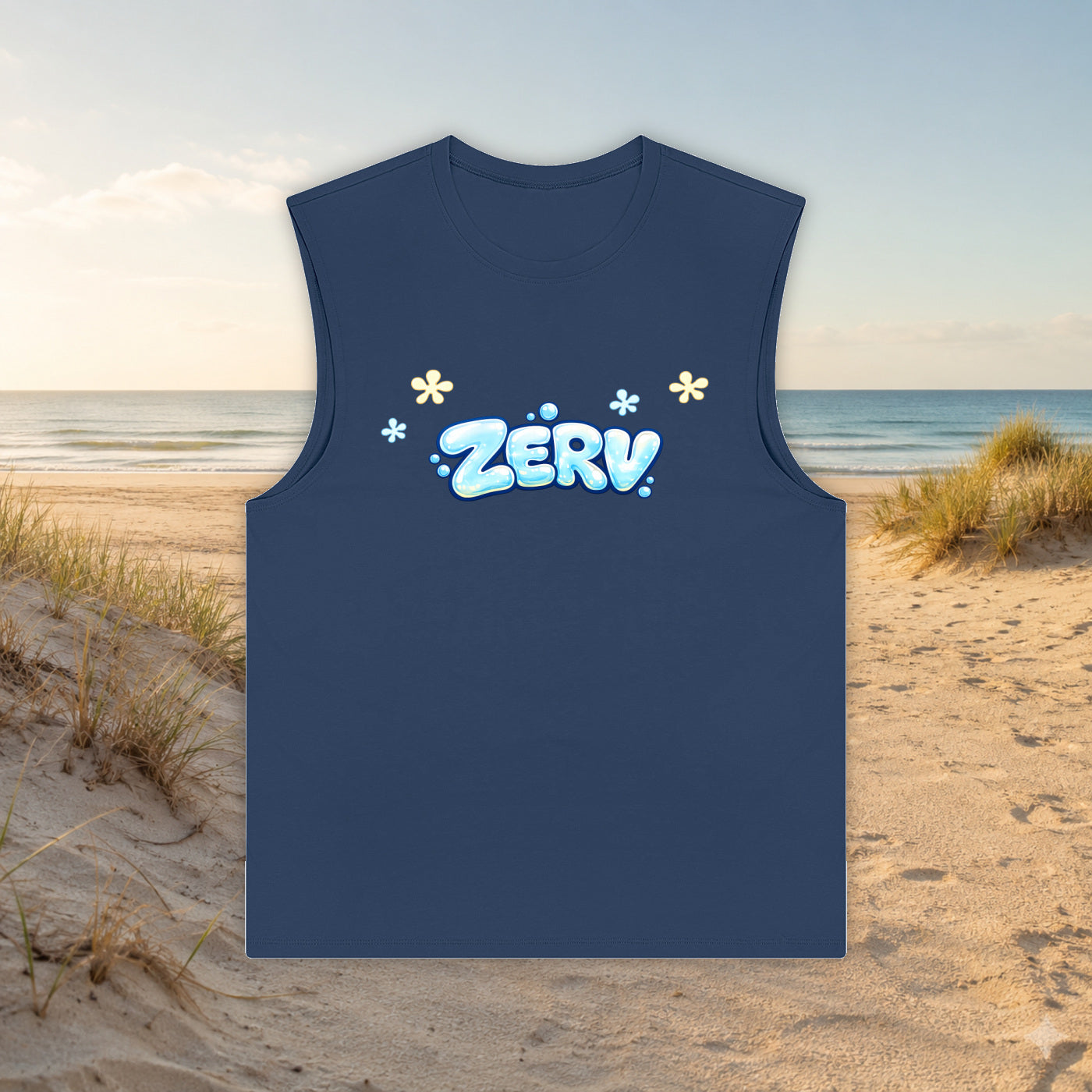 ZERV Bubble Logo Athletic Tank Top