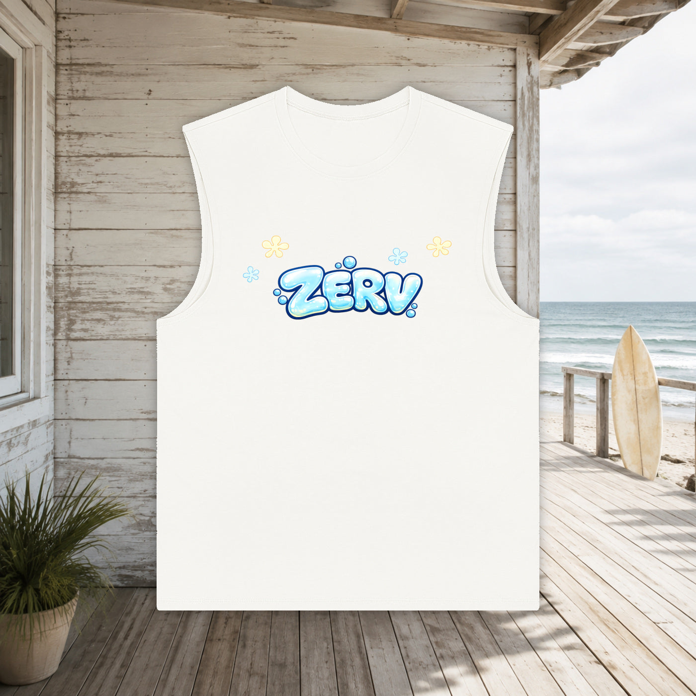 ZERV Bubble Logo Athletic Tank Top