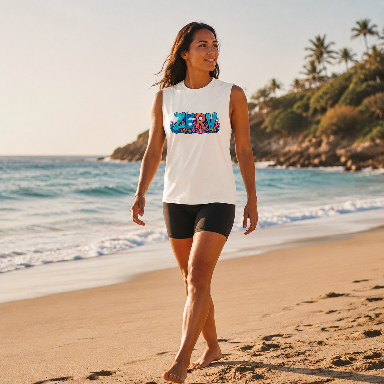 ZERV Coral Reef Athletic Tank Top