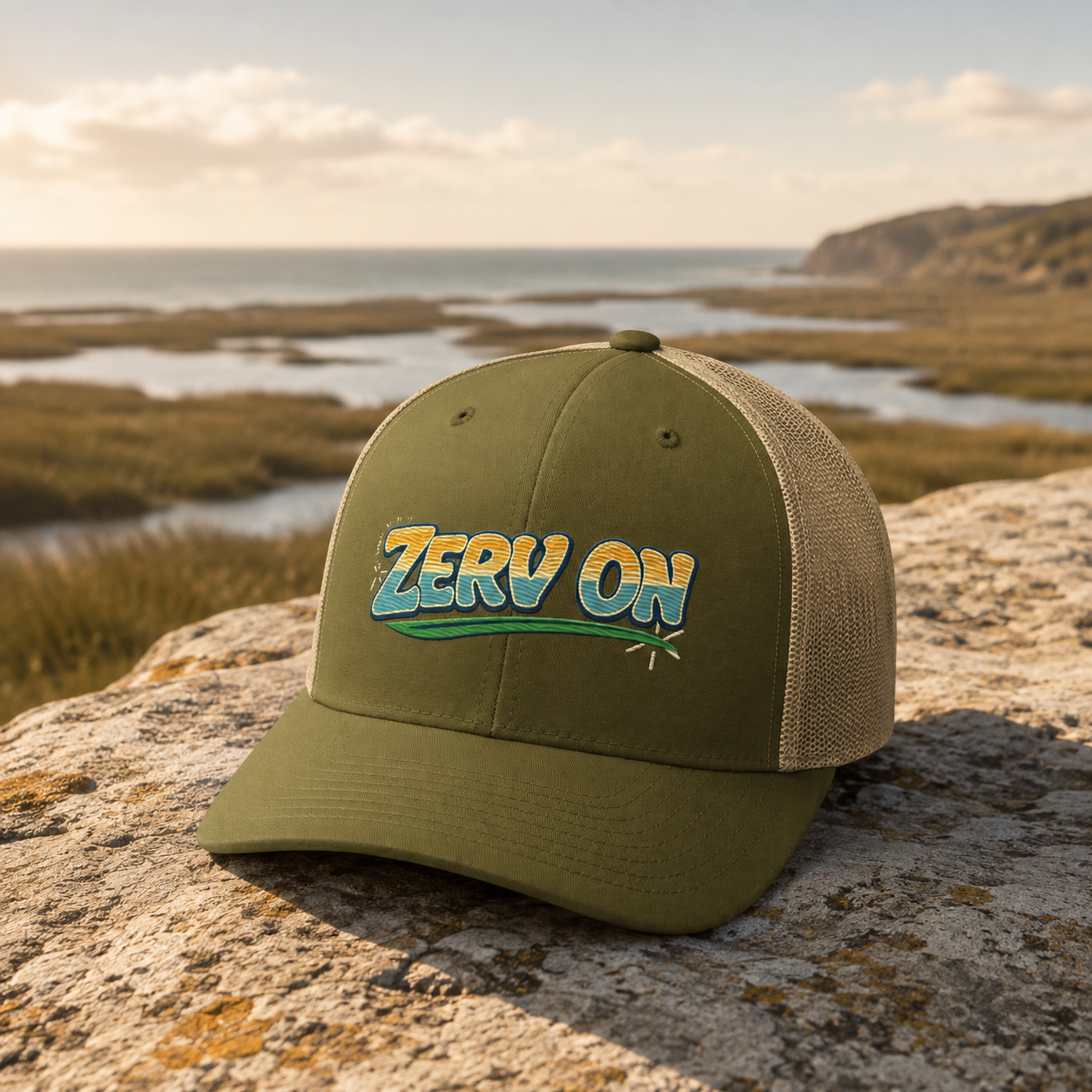 ZERV ON Sunset Trucker Hat