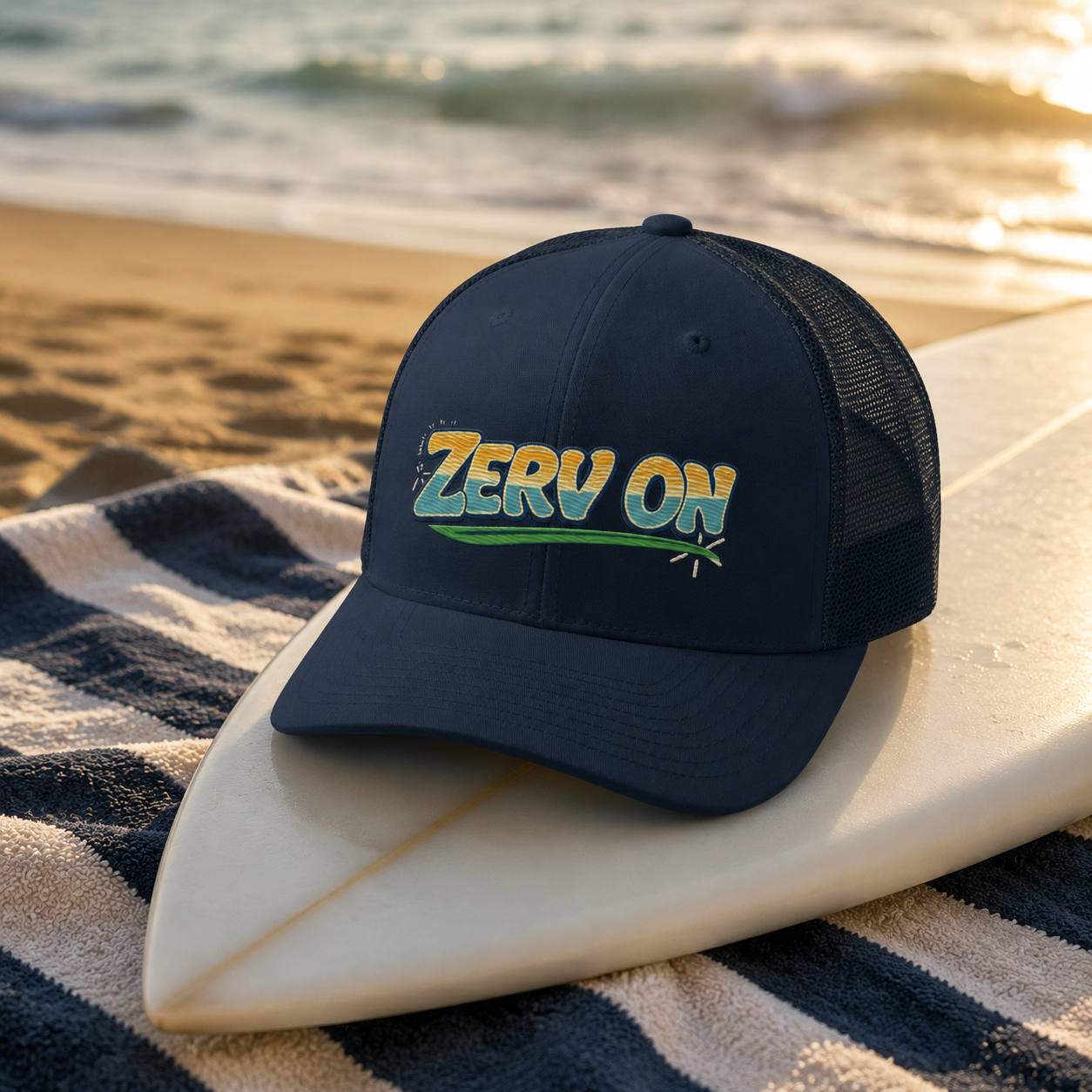 ZERV ON Sunset Trucker Hat